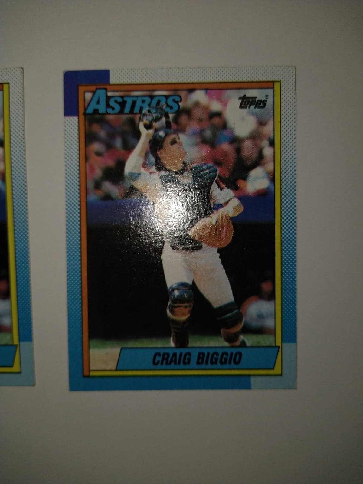 Set of 2 1990 Topps Baseball Cards - Craig Biggio -#157 - Thumbnail 6