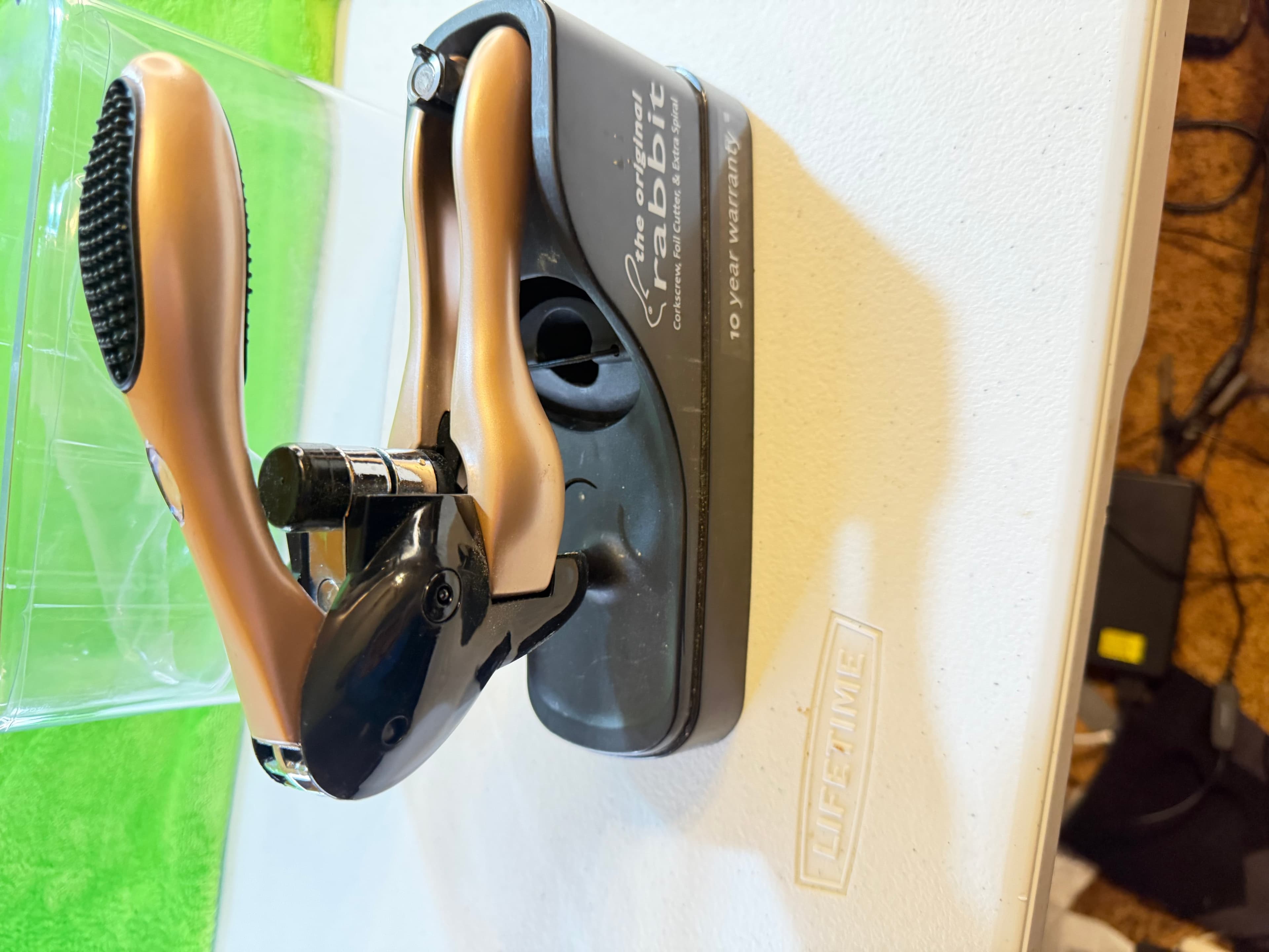 Original Rabbit Corkscrew with Foil Cutter & Extra Spiral - Thumbnail 3