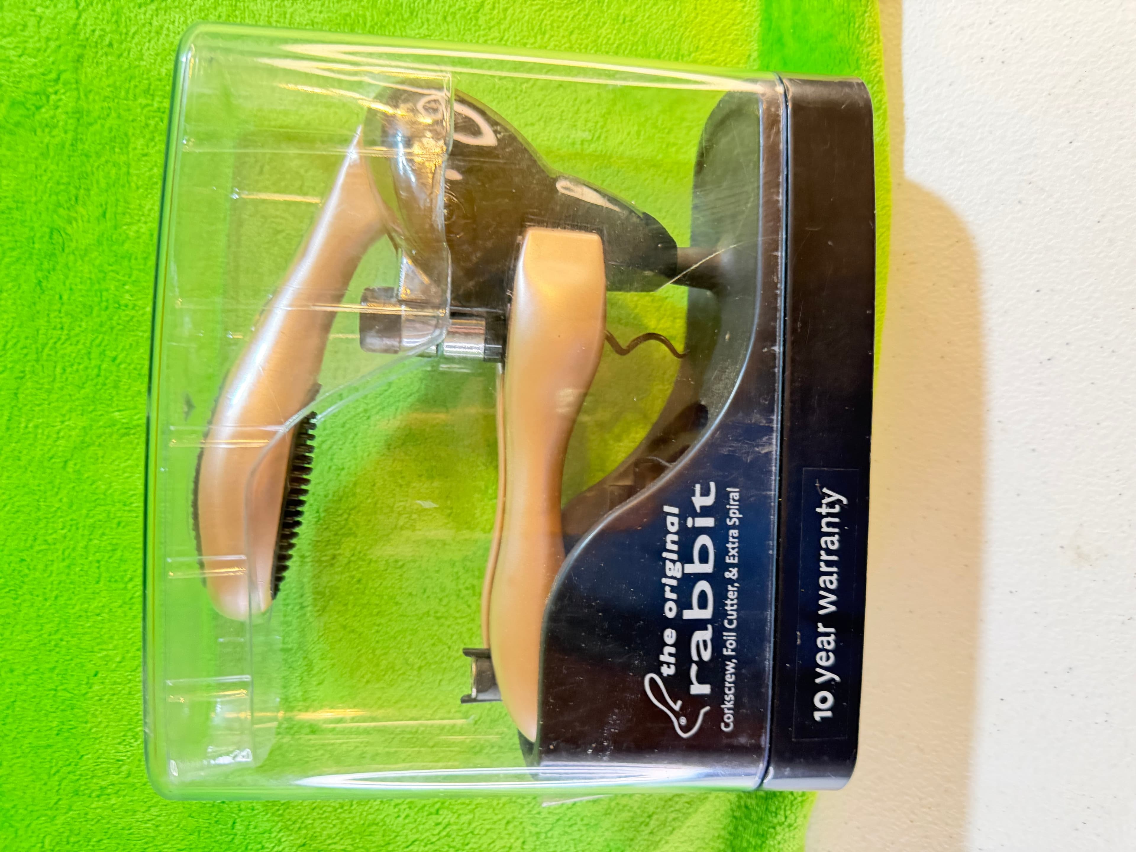 Original Rabbit Corkscrew with Foil Cutter & Extra Spiral - Thumbnail 2