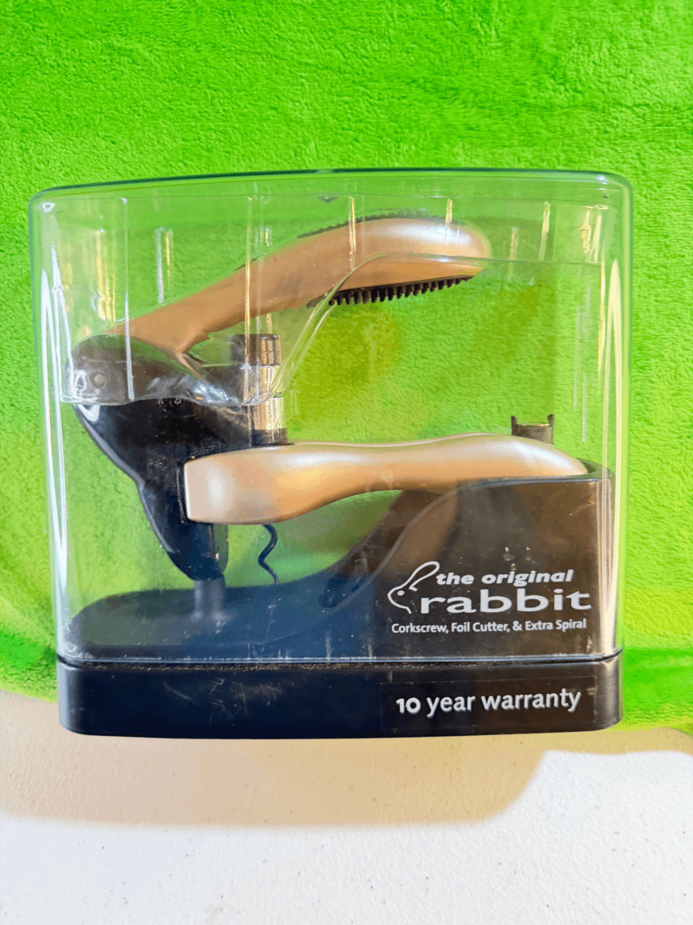 Original Rabbit Corkscrew with Foil Cutter & Extra Spiral - Image 1