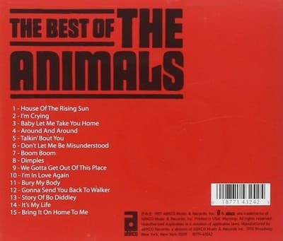 THE ANIMALS - The Best Of The Animals 1966 MONO GATEFOLD Eric Burdon (CD) - Thumbnail 2
