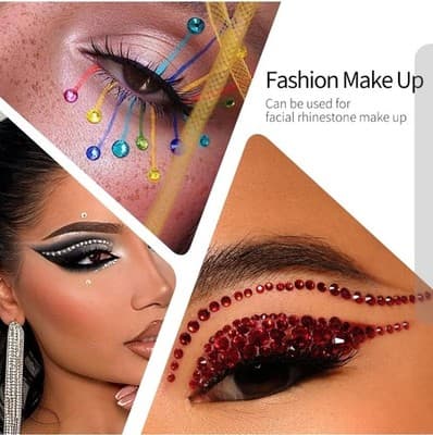 288pcs SS34 Purple Velvet Flatback 3D Glass DIY Nails Art Crystal Stones Manicur - Thumbnail 4