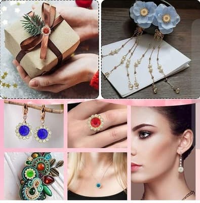 100 Pcs 14mm Sew on Rhinestones, Flower Glass Rhinestones, Blue - Thumbnail 2