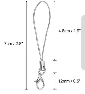 Versatile Phone Lanyard Carabiner Wrist Lanyard Alloy Material 25pcs - Thumbnail 2