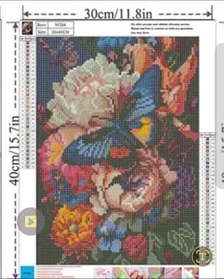 ROOSTER DIY 5D Diamond Painting Cross Stitch Picture COMPLETED NEW - Thumbnail 3