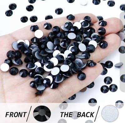 1440pcs SS3-SS20 Crystal Flat back no hot fix Glass Rhinestone Nail Art - Thumbnail 2