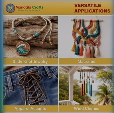 1mm 100 yards spool Elastic Cord Shock Cord Round Stretch Beading String - Thumbnail 5