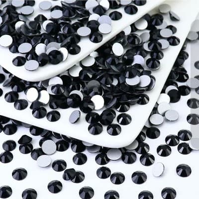 1440pcs SS3-SS20 Crystal Flat back no hot fix Glass Rhinestone Nail Art - Image 1