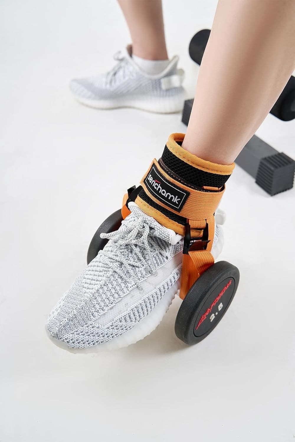 Foot Dumbbell Attachment Strap – Serichamk Tibialis Trainer Leg Exercise - NEW! - Thumbnail 4