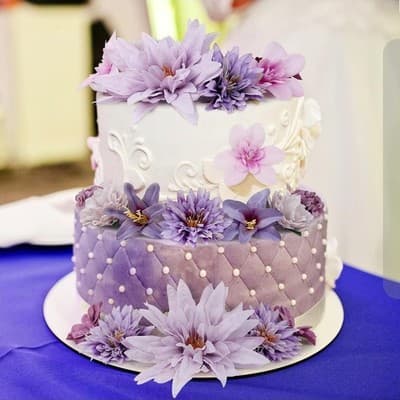 48 PCS Artificial Flowers Heads, Fake Daisy Heads Bulk Silk Faux Rose Purple - Thumbnail 3