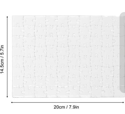 6 Sublimation Blanks Puzzles DIY Blank Puzzle for Sublimation Transfer 6x8 80pcs - Thumbnail 2