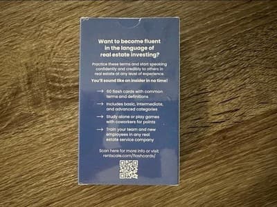 Language of Real Estate Investing 60 Flash Cards - New! - Thumbnail 4