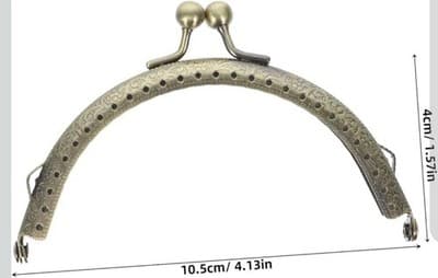 Semicircle Coin Bag Frame Clasp Lock Clip DIY Supplies Purse Bag Making - Thumbnail 2