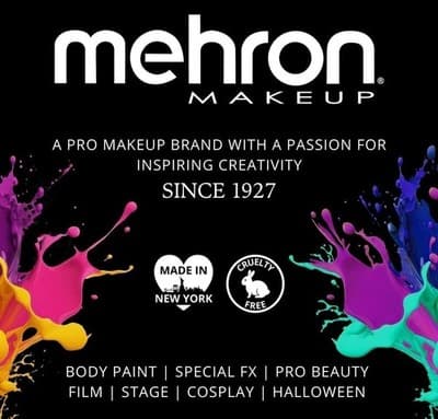 Mehron Paradise AQ Pro Face & Body Paint 1.4oz Red Water Activated Makeup - Thumbnail 2