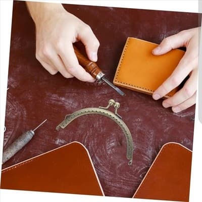 Semicircle Coin Bag Frame Clasp Lock Clip DIY Supplies Purse Bag Making - Thumbnail 4