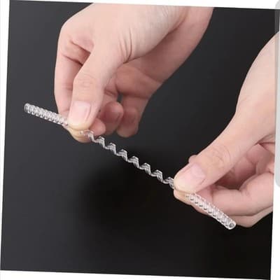 12 Pcs Transparent TPU Guard Invisible Ring Size Reducer Adjuster - Thumbnail 7