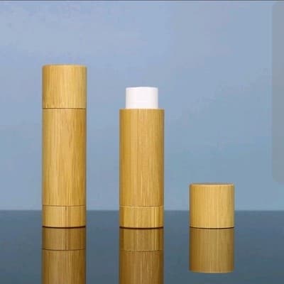 5 Pack 5g Bamboo Lip Balm Tubes Empty DIY Refillable Eco-Friendly Containers - Thumbnail 4