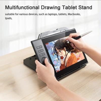 Foldable Laptop Stand | Frunsi 9-Angle Adjustable 12–17" Drawing Monitor Holder - Thumbnail 5