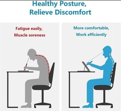 Foldable Laptop Stand | Frunsi 9-Angle Adjustable 12–17" Drawing Monitor Holder - Thumbnail 4