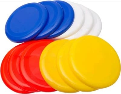 12 Pack Flying Discs 10" Assorted Neon Colors Outdoor Fun Party Game Toy NEW - Image 1