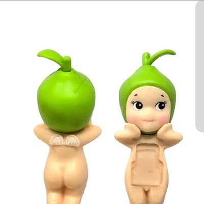3" Fanmade Sonny Angel Style Grn Apple Doll – Phone Charm – Teen Gift Extra Pads - Image 1