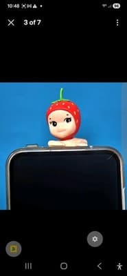 3" Fanmade Sonny Angel Style Grn Apple Doll – Phone Charm – Teen Gift Extra Pads - Thumbnail 3