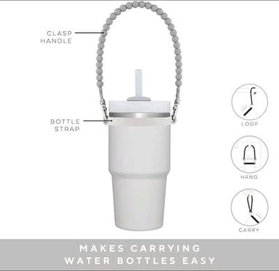 Ryan & Rose Silicone Water Bottle Handle | Fits Stanley Cup NEW Fast Ship! - Thumbnail 4