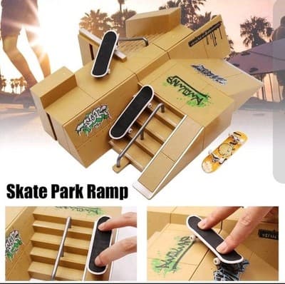 Finger Skateboard Skate Park Kit – 8 Ramps + 3 Boards – DIY Kit – Gift Ready! - Thumbnail 4