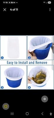 120-Pack Pool Skimmer Socks | Ultra Fine Mesh | Fits All Baskets | Fast Ship - Thumbnail 4