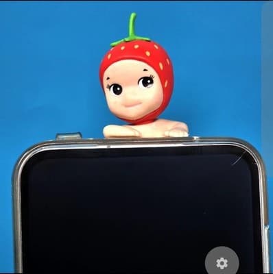 3" Fanmade Sonny Angel Style Mushroom Doll – Phone Charm – Teen Gift Extra Pads - Thumbnail 3