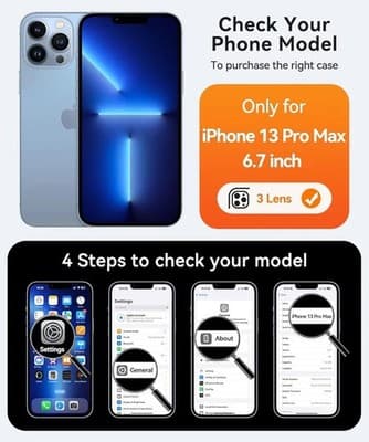 Case Only for iPhone 13 Pro Max, Compatible w/ Magsafe, Translucent Matte -Black - Thumbnail 2