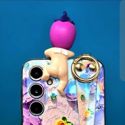 3" Fanmade Sonny Angel Style Grape Doll – Phone Charm – Teen Gift - Extra Pads - Thumbnail 2