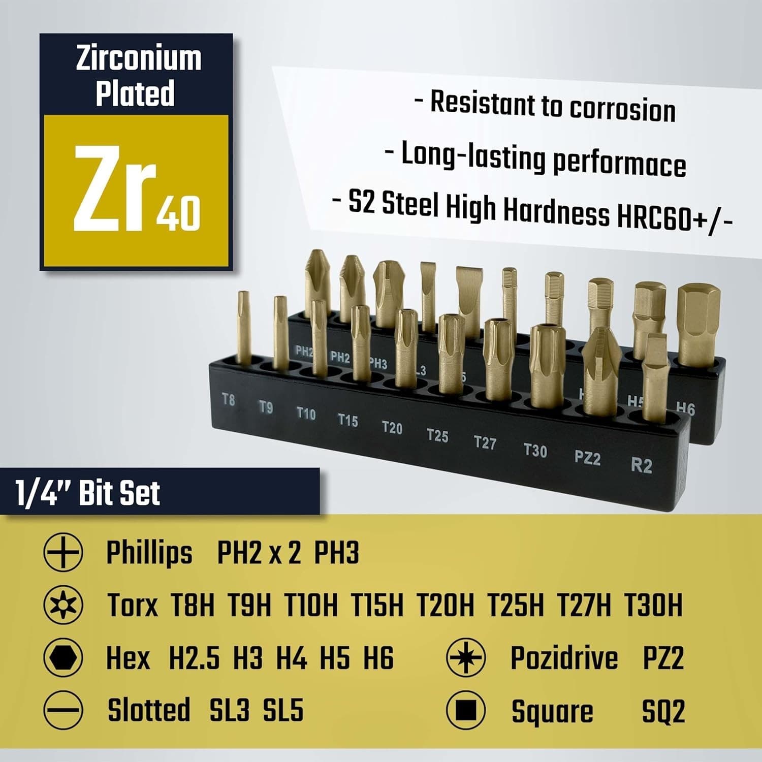 44pc Precision Screwdriver Bit Set Magnetic Aluminum Handle S2 Steel Repair Tool - Thumbnail 5
