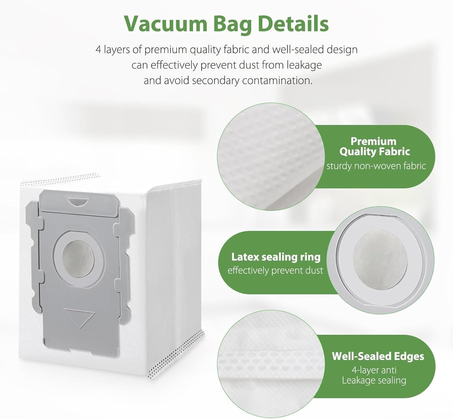 18-Pack Vacuum Bags for Roomba i7 i8 i3 i6 s9+ – Automatic Dirt Disposal! - Thumbnail 6
