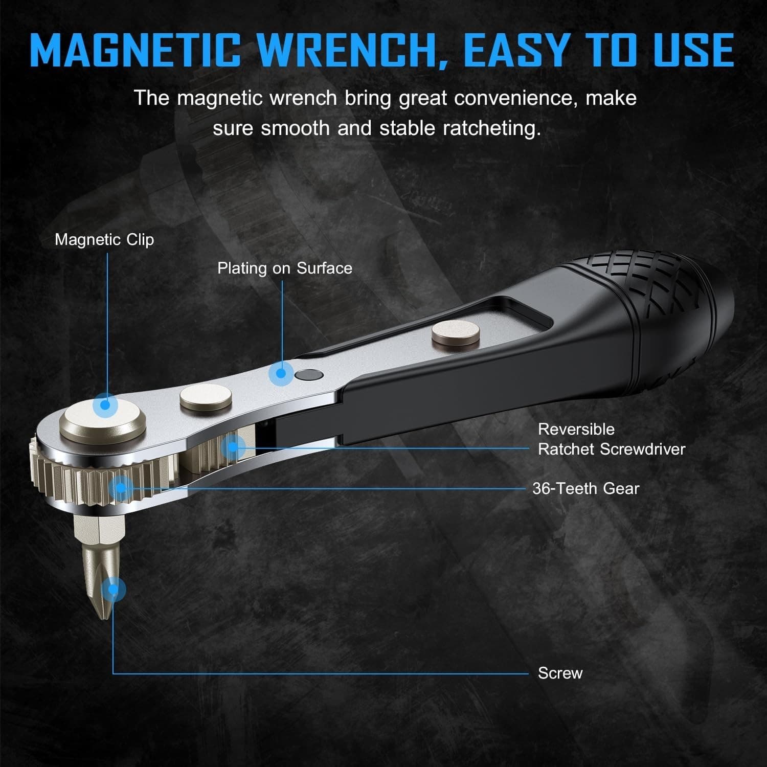 25in1 S2 Steel Mini Ratchet Wrench Screwdriver Bit Set with 1/4" Hex Drive Ph... - Thumbnail 2