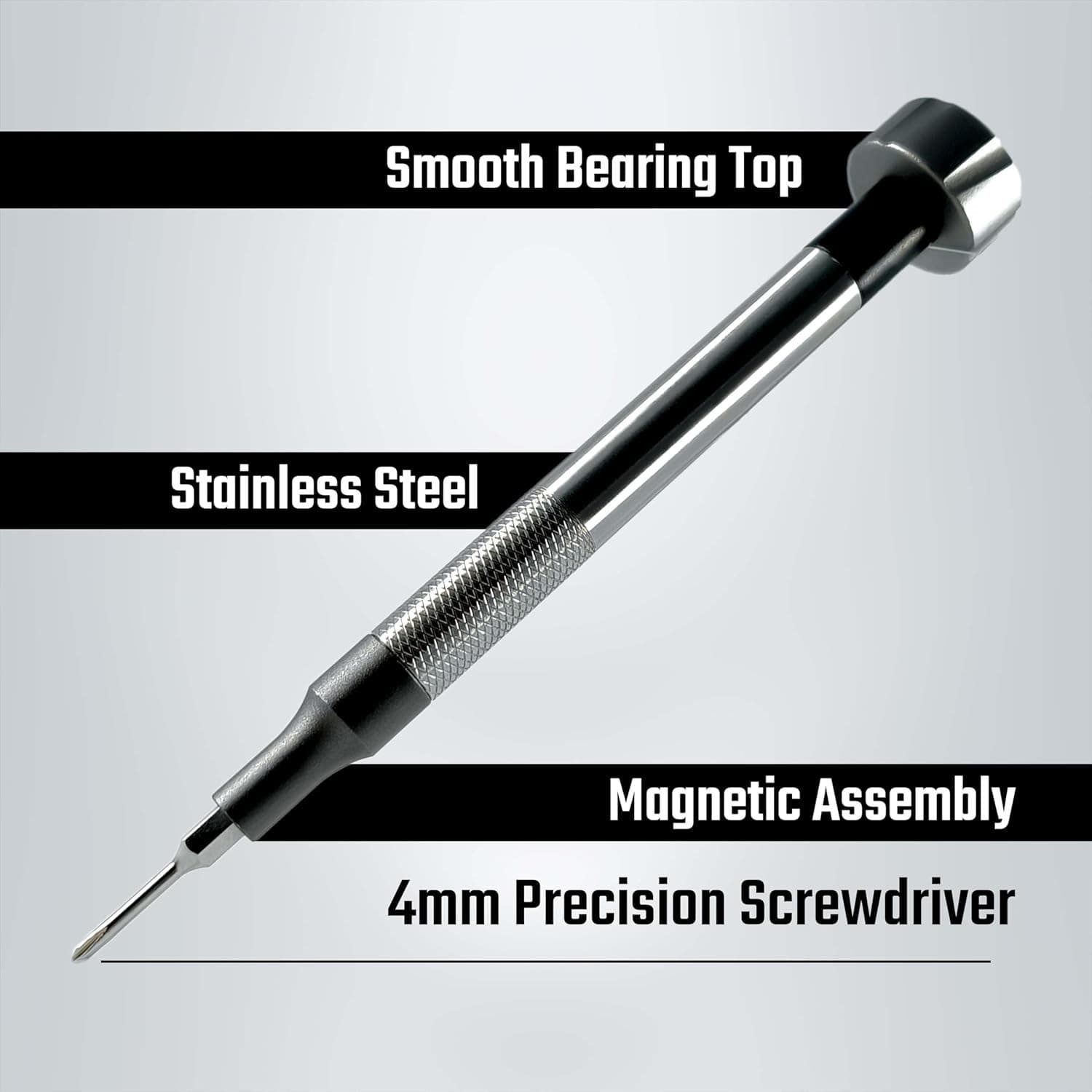 44pc Precision Screwdriver Bit Set Magnetic Aluminum Handle S2 Steel Repair Tool - Thumbnail 3