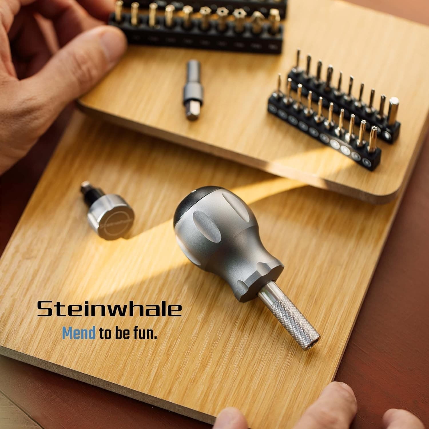 44pc Precision Screwdriver Bit Set Magnetic Aluminum Handle S2 Steel Repair Tool - Thumbnail 6