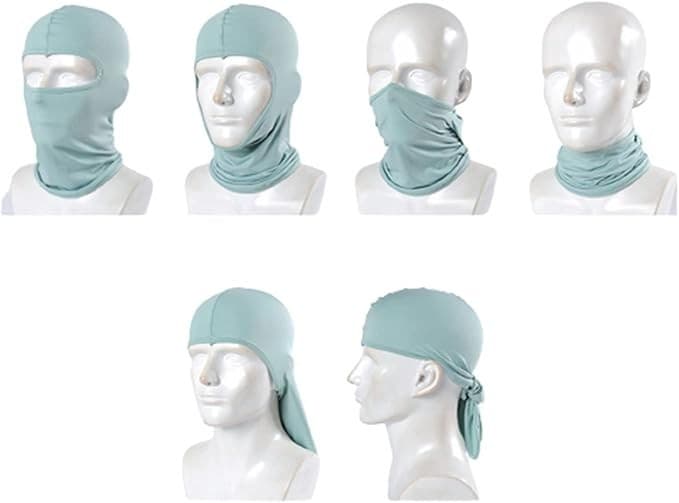 Army Green Balaclava Ski Mask | UV Shield | Unisex | Summer Cooling - Thumbnail 11