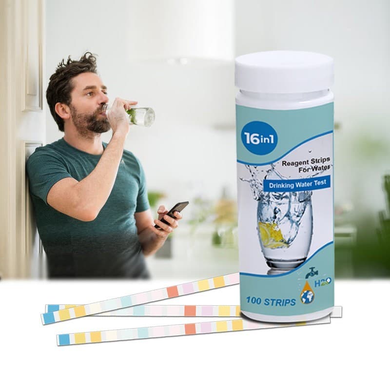16-in-1 Water Testing Strips – Tap & Well Water – 100 Tests – Lead, Iron, pH - Thumbnail 3