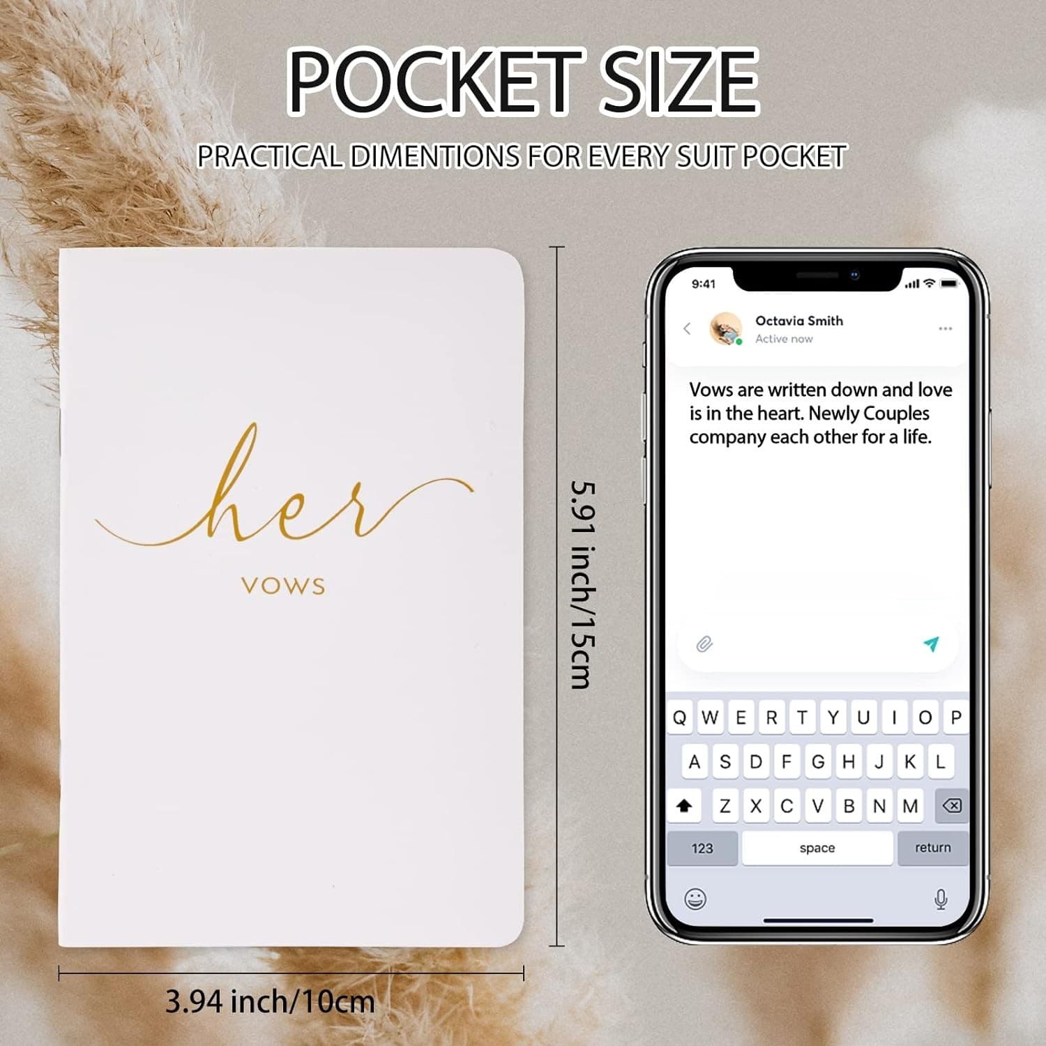 2 Pcs - His & Hers Wedding Vow Journals – Keepsake Gift – Ships Today! - Thumbnail 6