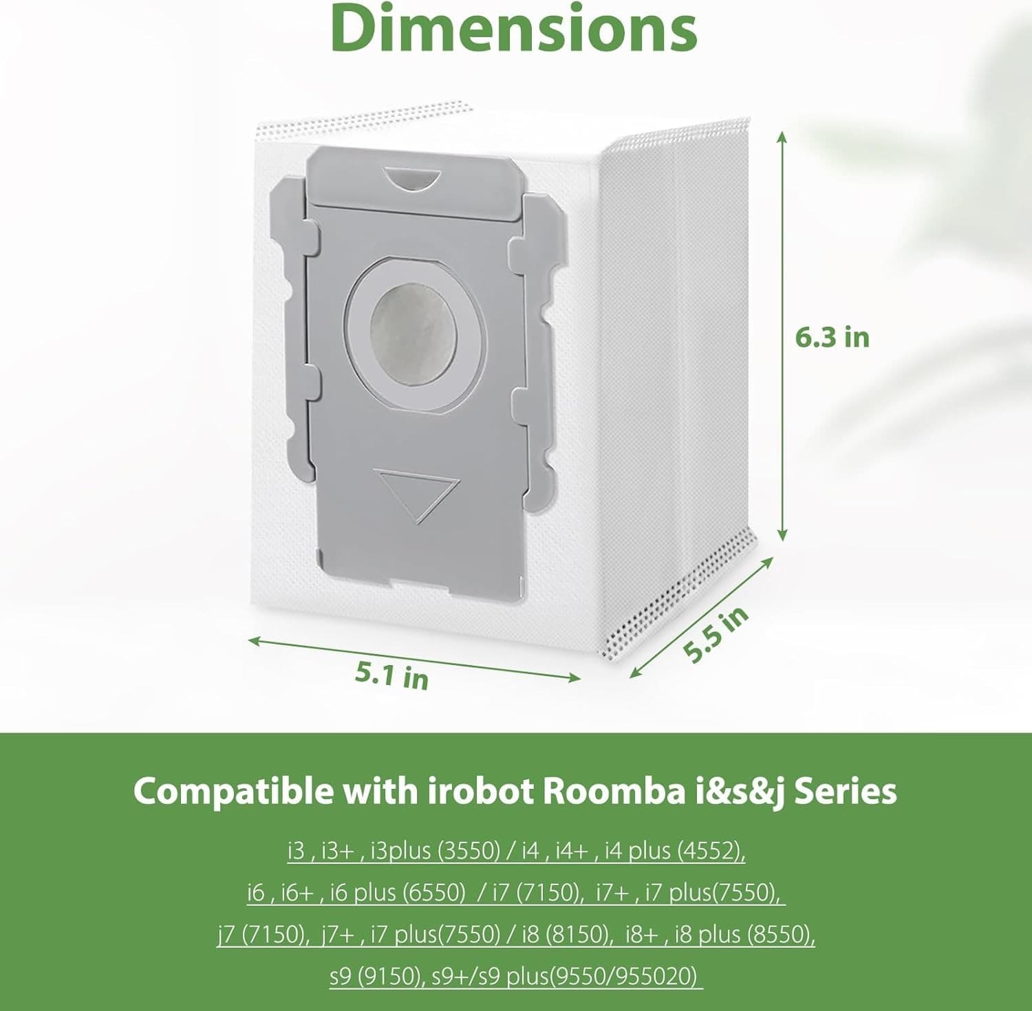 18-Pack Vacuum Bags for Roomba i7 i8 i3 i6 s9+ – Automatic Dirt Disposal! - Thumbnail 3