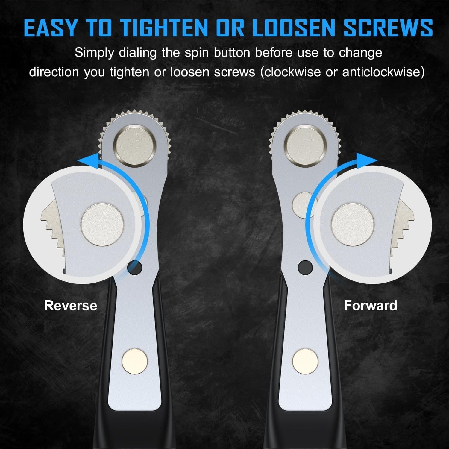 25in1 S2 Steel Mini Ratchet Wrench Screwdriver Bit Set with 1/4" Hex Drive Ph... - Thumbnail 6