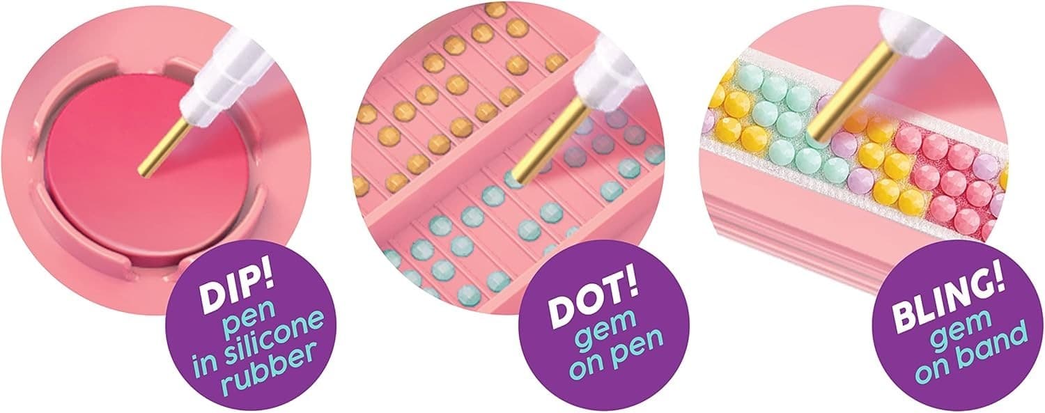 Blingles Bands DIY Gem Friendship Bracelet Kit Starter Pod Makes 5 Bracelets - Thumbnail 6