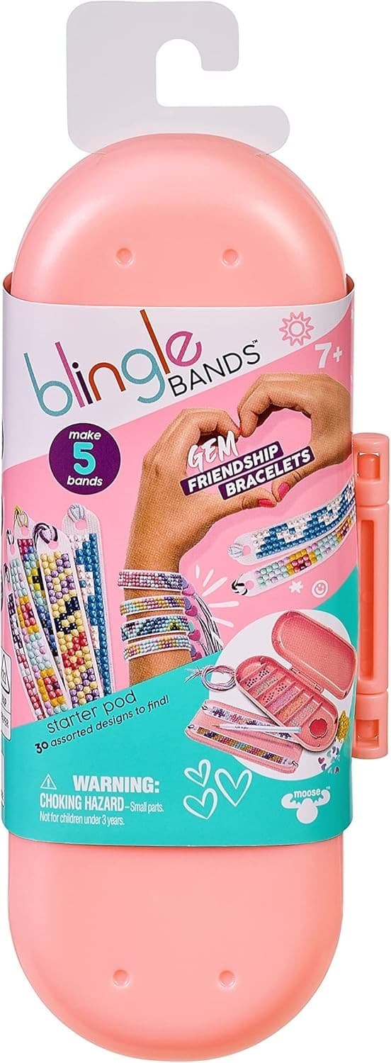 Blingles Bands DIY Gem Friendship Bracelet Kit Starter Pod Makes 5 Bracelets