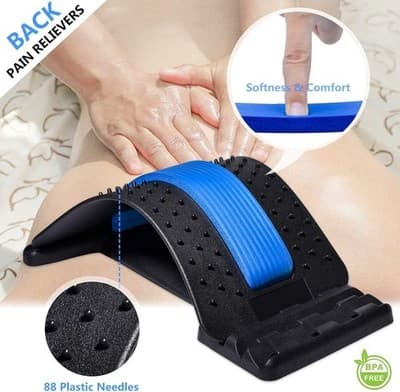 Back Stretcher for Lower Back Pain Relief, 3 Level Adjustable Lumbar Cracker Boa - Thumbnail 4