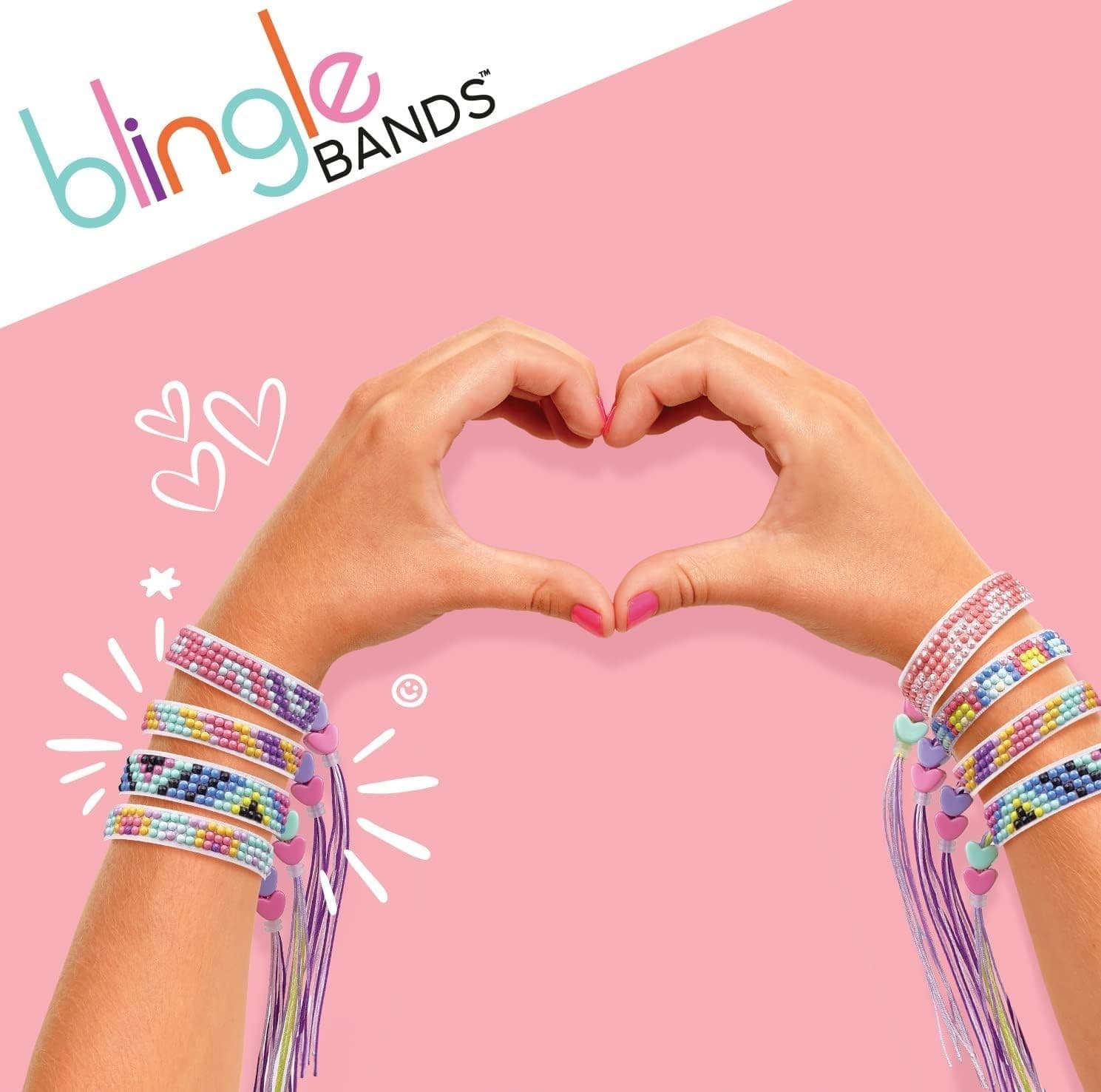 Blingles Bands DIY Gem Friendship Bracelet Kit Starter Pod Makes 5 Bracelets - Thumbnail 3