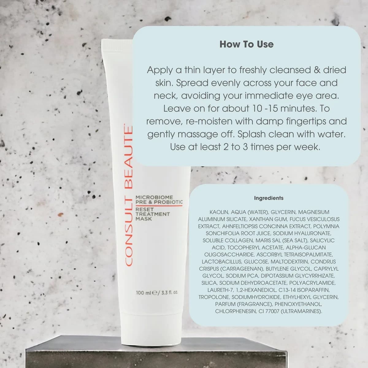 Consult Beaute Microbiome Mask | Pre + Probiotic | 3.4 oz | Fast Ship | NEW! - Thumbnail 5