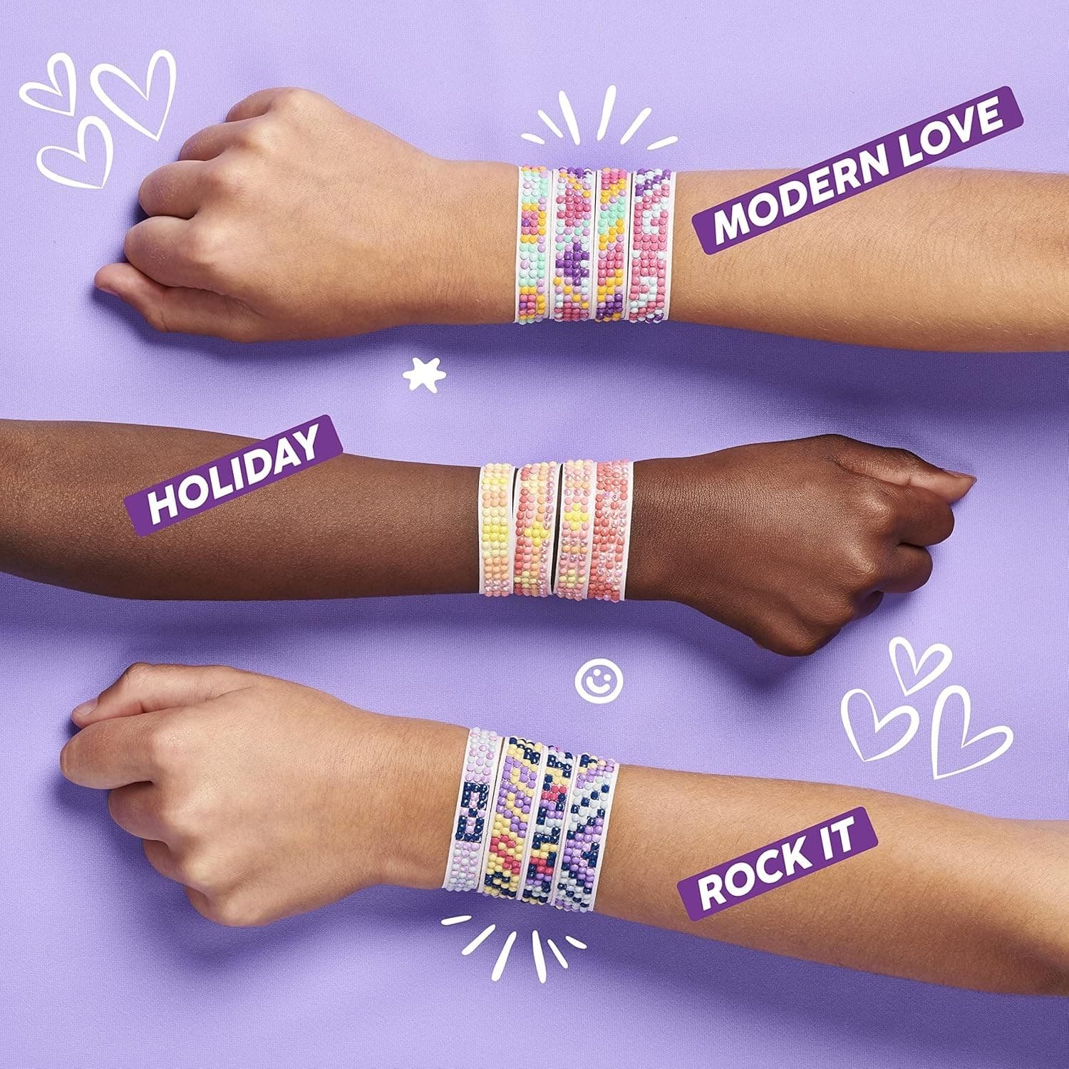 Blingles Bands DIY Gem Friendship Bracelet Kit Starter Pod Makes 5 Bracelets - Thumbnail 11