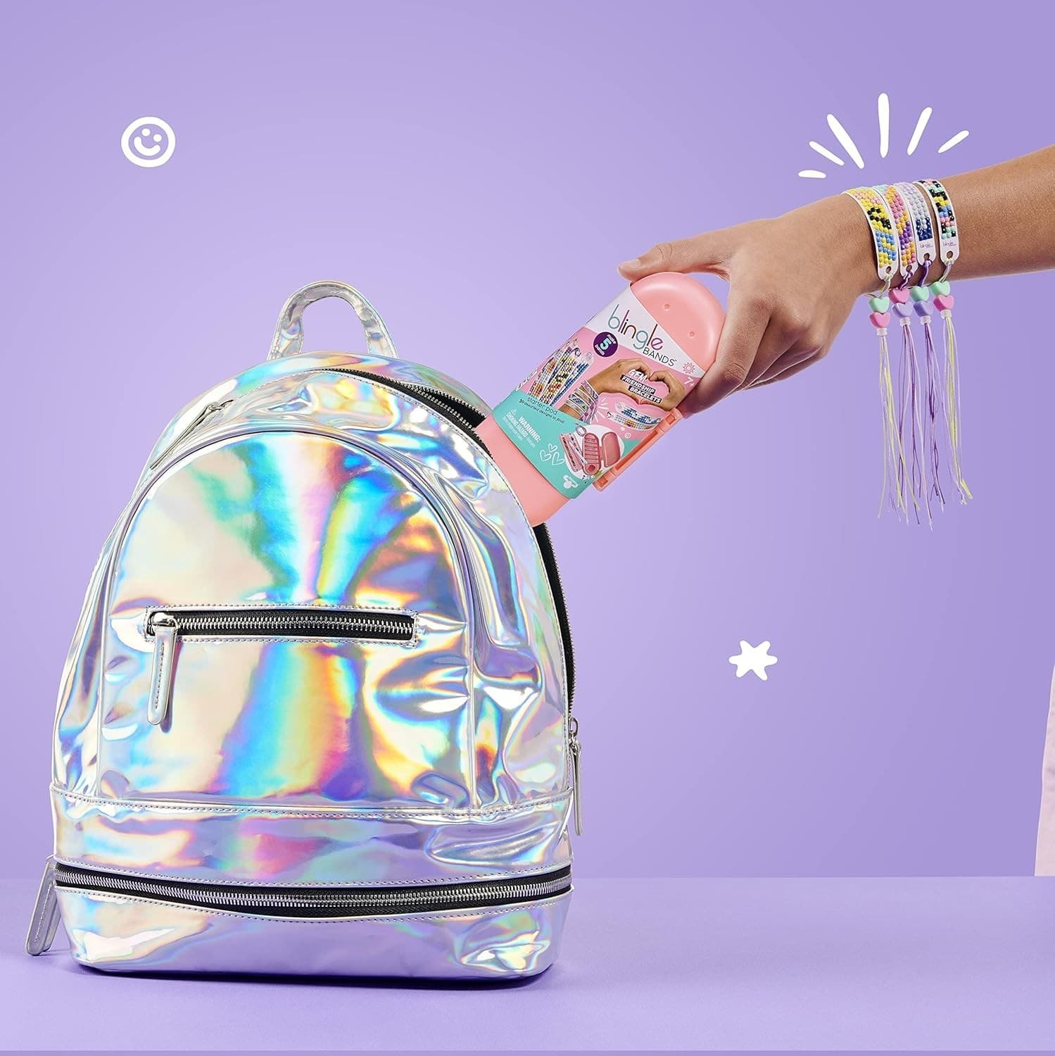 Blingles Bands DIY Gem Friendship Bracelet Kit Starter Pod Makes 5 Bracelets - Thumbnail 8