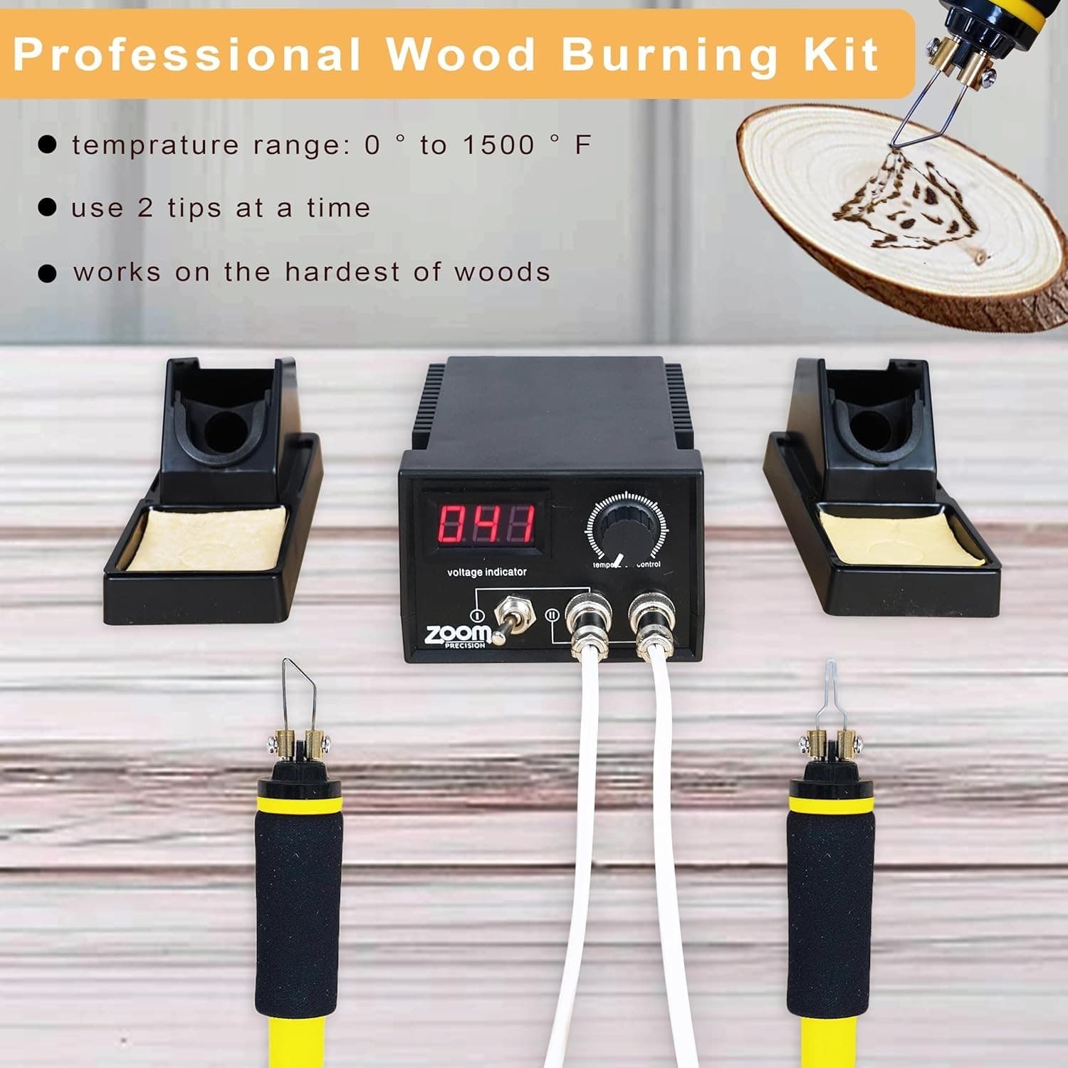 Complete Wood Burning Kit for Adults – Portable Case, Tips Included, New in Box - Thumbnail 6
